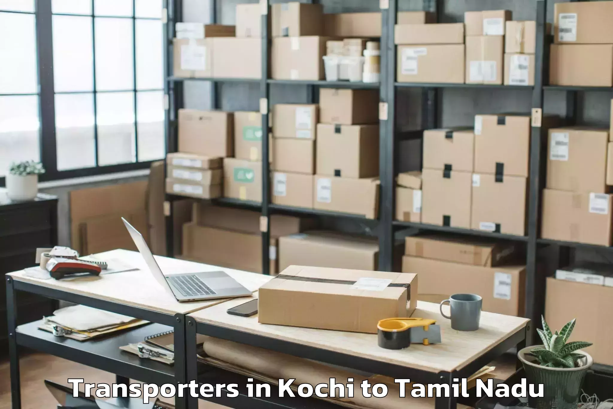 Top Kochi to Manalurpettai Transporters Available